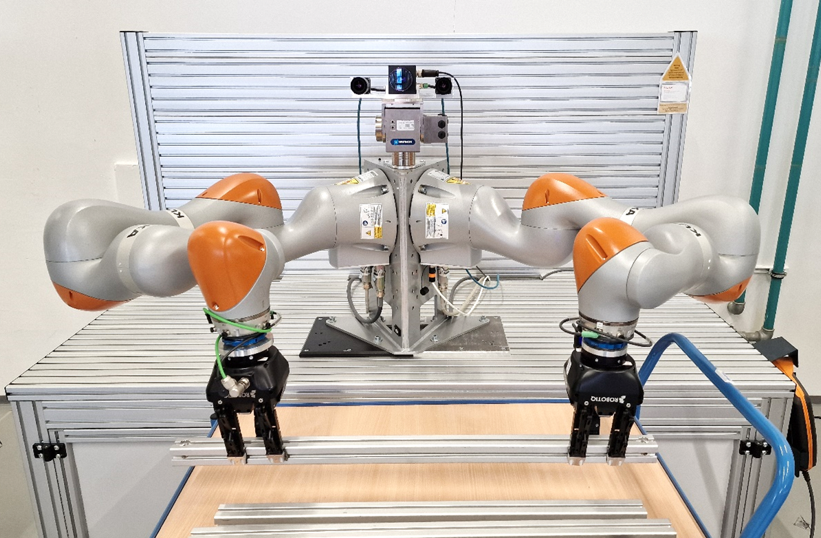 two robotic arms